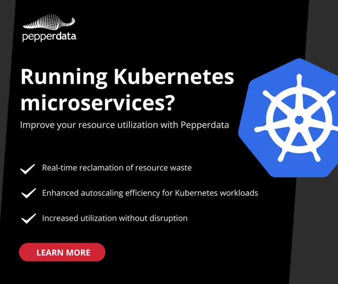 An image of Pepperdata's datasheet "Pepperdata Capacity Optimizer for Long-Running Microservices on Kubernetes."