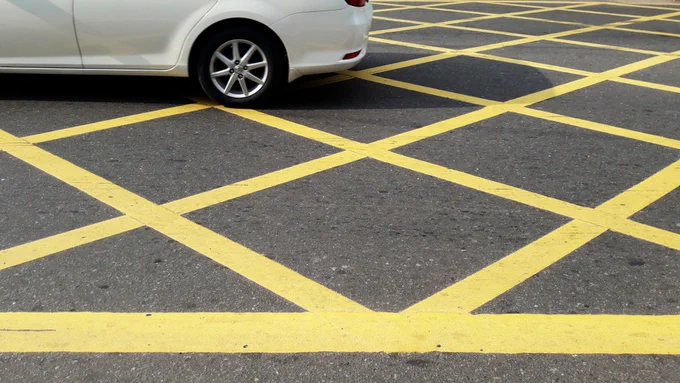 An image of a boxed junction