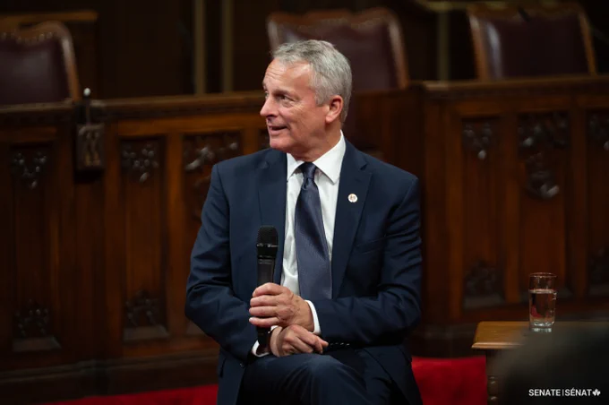 Senator David Wells speaks in the Senate Chamber.