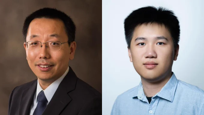 Professor Dong Wang and PhD student Ruichen Yao 
