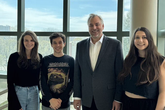Steve Maren's team posing at the Beckman Institute