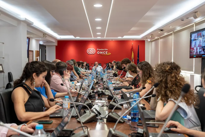Imagen de la Junta Directiva de la Plataforma del Tercer Sector celebrada en Fundación ONCE.