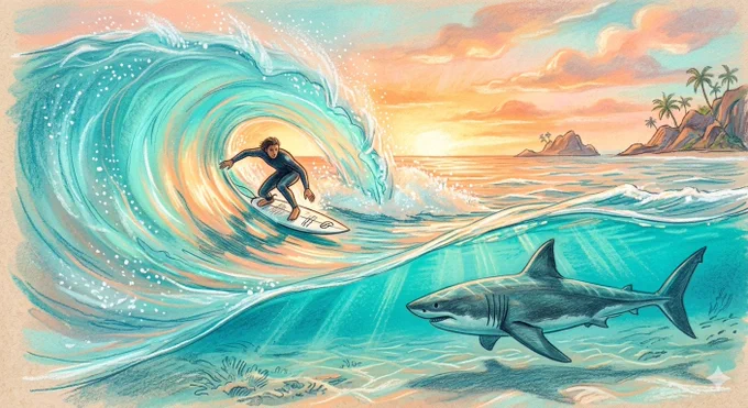 Entre a beleza da onda perfeita e o mistério do oceano, o surf sempre nos lembra que o mar é tão incrível quanto imprevisível. 🌊🦈

Respeitar o oceano faz parte da jornada. Cada sessão é uma mistura de adrenalina, liberdade e conexão com a natureza. 🤙

#Surf #Ocean #Wave #SurfLife #Shark #Surfing #Aloha #Nature #Barrel #Sea #SurfCulture #GoodVibes #WaveLife #TropicalVibes #SurfReport #Adventure #RespectTheOcean