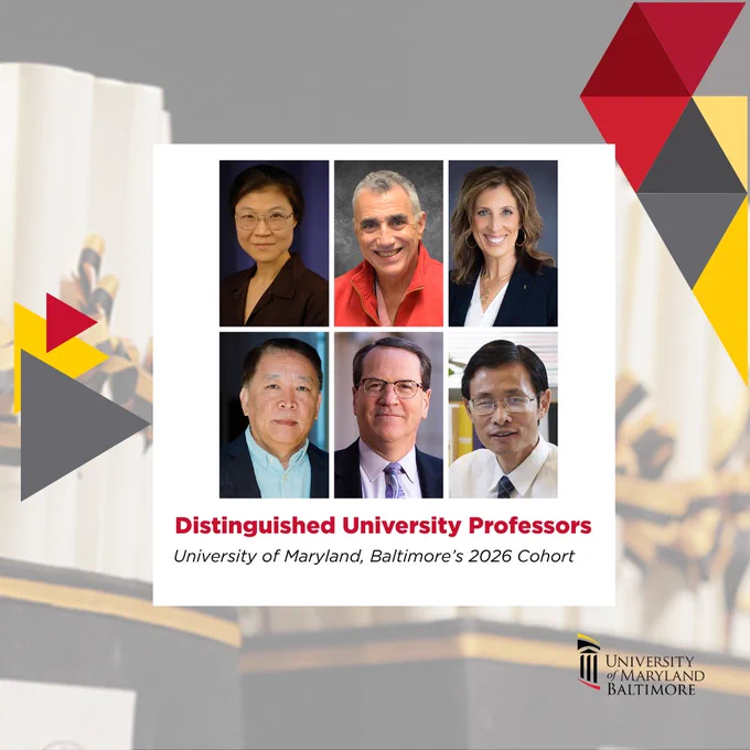Top row, left to right: Eun-Shim Nahm, Thomas Scalea, and Deanna Kelly. Bottom row, left to right: Hongbing Wang, Michael Van Alstine, and Huakun Xu.
