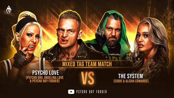 Psycho Boy Fodder & Angelina Love vs Eddie & Alisha Edwards (Mixed Tag Match) At AML Wrestling Ram House Rumble