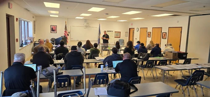 photo of classroom instruction underway