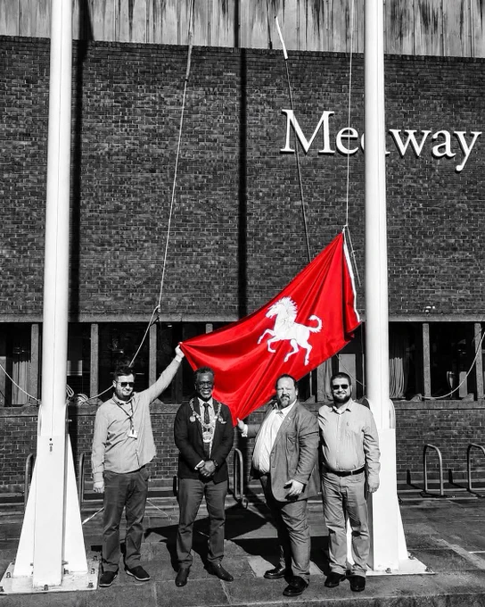 Kent flag at Gun Wharf
