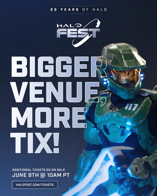 Halo Fest - Bigger Venue, More Tickets Available June 9