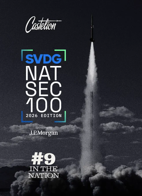 Castelion ranked #9 in #NatSec100 in 2026.