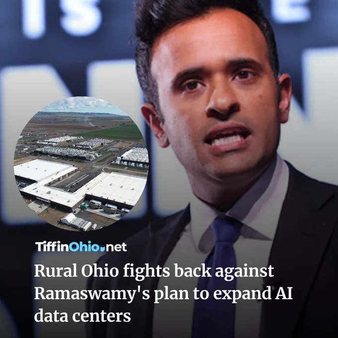 Rural Ohio fights back against Ramaswamy's plan to expand AI data centers
