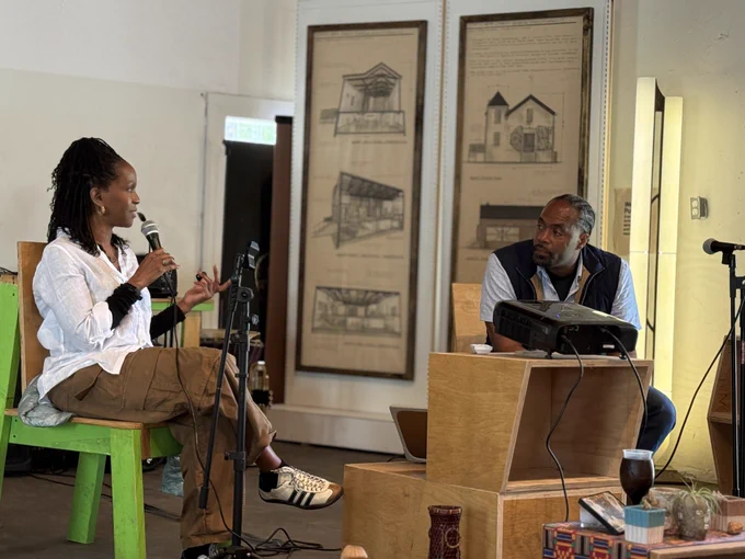 (L-R) Imani Perry and Omo Moses