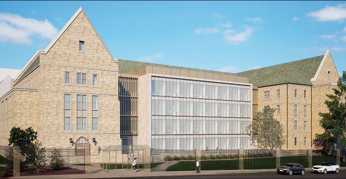 Rendering of Carney Hall