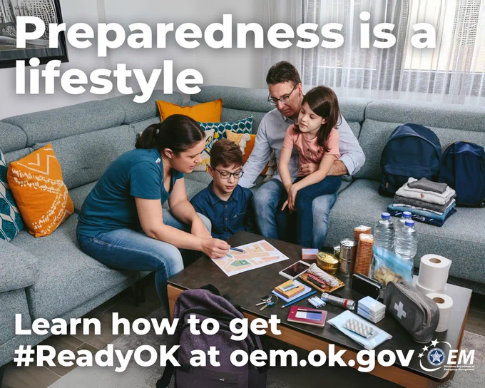 Preparedness is a lifestyle. Learn how to get #ReadyOK at oem.ok.gov