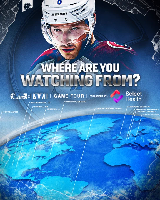 Where are you watching Game Four from, Avs faithful??