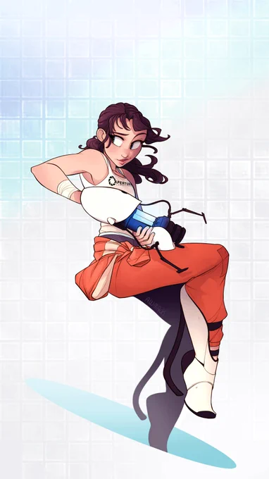 Chell from the game Portal