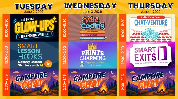 Tuesday, Wednesday, and Thursday Schedules