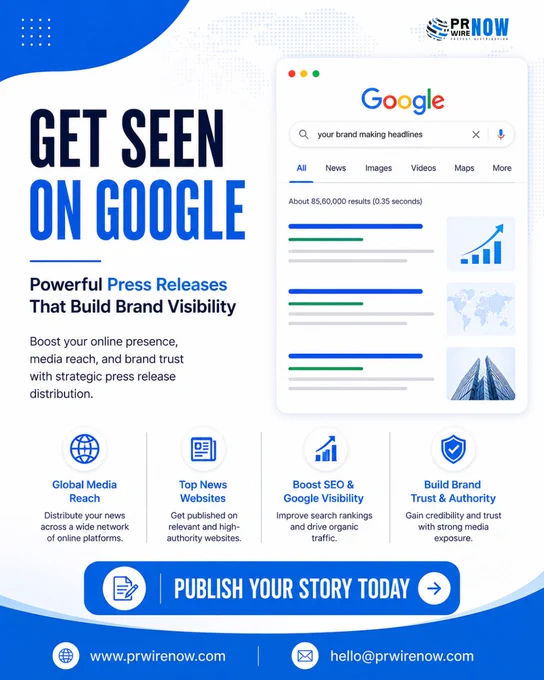 Get Seen on Google with Powerful Press Releases  - PRWireNOW