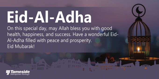 Eid-al-Adha

On this special day, may Allah bless you with good health, happiness and success. Have a wonderful Eid-al-Adha filled with peace and prosperity.