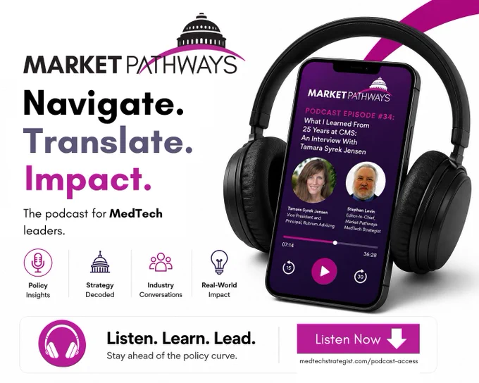 Keeping up with #medtech policy and reimbursement changes can feel like a full-time job. The Market Pathways Podcast makes it easier with real conversations and practical insights from industry experts. Get access here: https://bit.ly/4uD61VA