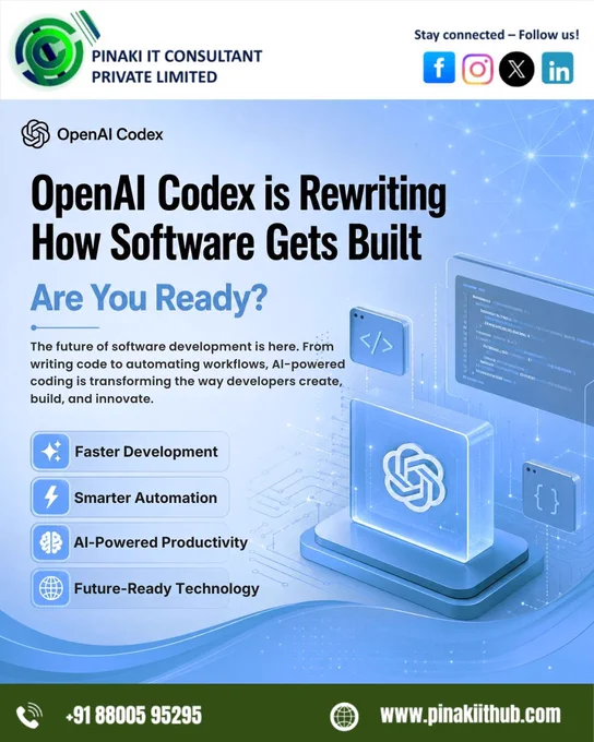 🚀 OpenAI Codex is transforming the future of software development with AI-powered coding, automation, and smarter workflows. From generating code with simple instructions to boosting productivity and innovation, AI is helping developers, startups, and businesses build faster, smarter, and beyond limits. The future belongs to creators who embrace AI and adapt to the next generation of technology. 💻⚡🤖


📞 Call us:  91 88005 95295
🌐 Visit: http://pinakiithub.com

OpenAI #Codex #ArtificialIntelligence #SoftwareDevelopment #FutureOfCoding

[OpenAI Codex, AI coding, artificial intelligence, software development, coding automation, AI developer tools, future technology, smart coding, programming tools, AI-powered development, automation tools, coding assistant, developer productivity, machine learning, tech innovation, AI software, coding workflow, digital transformation, programming future, intelligent automation, developer solutions, AI applications, software engineering, startup techn