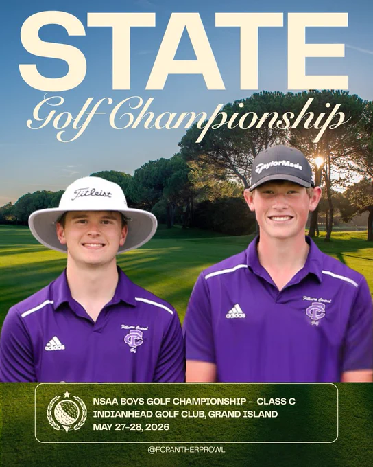Good Luck to Joey and Michael at State Golf. 