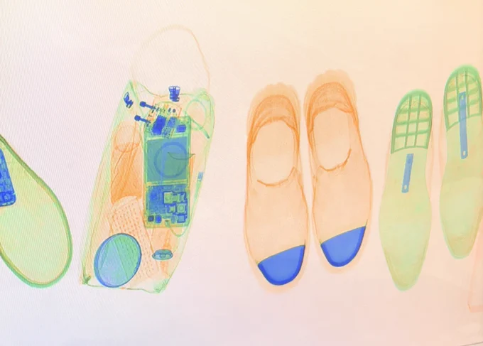 Shoes in a screener