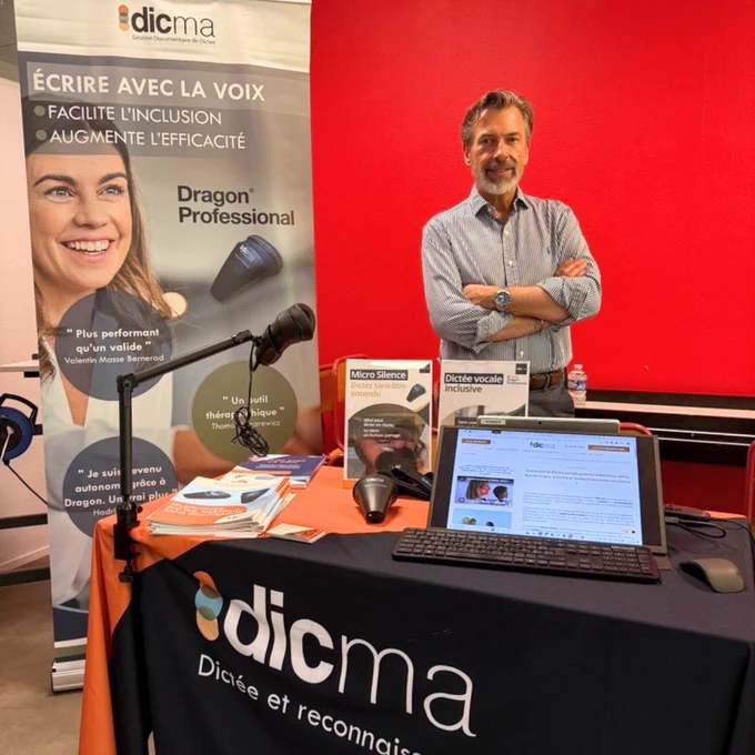 Pascal Thibaut, dirigeant de Dicma, est présent à la journée d’étude de l’Observatoire des ressources numériques adaptées (ORNA) à l’INSEI, consacrée aux outils numériques et aux besoins éducatifs particuliers.