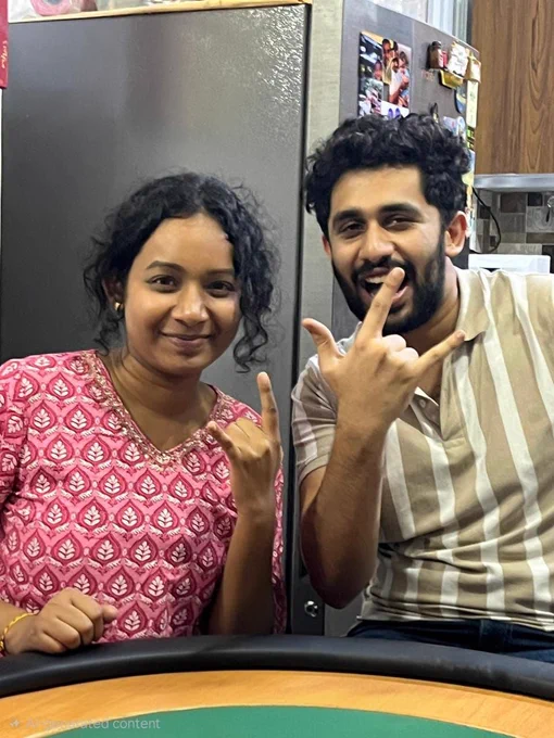 Gautami with her mentor Aravind Sankaranarayanan