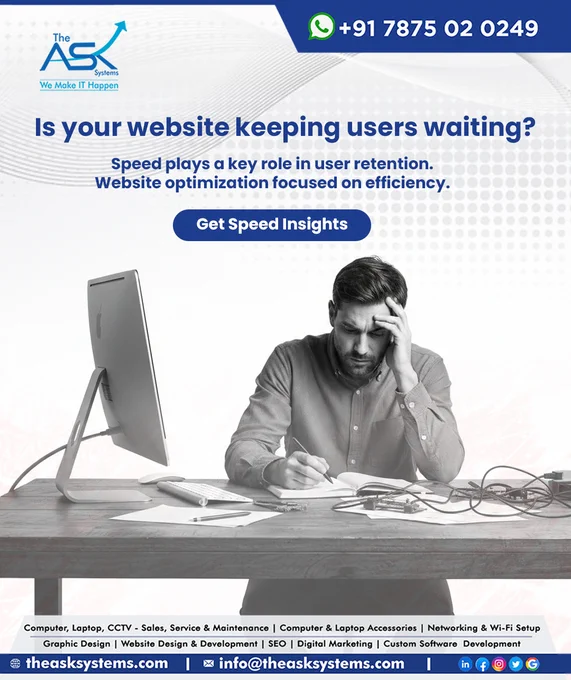 𝗜𝘀 𝘆𝗼𝘂𝗿 𝘀𝗹𝗼𝘄 𝘀𝗶𝘁𝗲 𝗴𝗶𝘃𝗶𝗻𝗴 𝘆𝗼𝘂𝗿 𝗹𝗲𝗮𝗱𝘀 𝘁𝗼 𝘀𝗼𝗺𝗲𝗼𝗻𝗲 𝗲𝗹𝘀𝗲?⏳

Think about the last time you tried to open a website on your phone. You clicked a link, and then… nothing. Just a white screen and a spinning circle.

How long did you stay? Two seconds? Three?

Most of us do not have the patience to wait for a slow page. We just hit the back button and find someone else who can help us faster.

𝗧𝗵𝗲 𝘁𝗿𝘂𝘁𝗵 𝗶𝘀 𝘀𝗶𝗺𝗽𝗹𝗲: 𝗦𝗽𝗲𝗲𝗱 𝗶𝘀 𝘁𝗵𝗲 𝗳𝗶𝗿𝘀𝘁 𝗶𝗺𝗽𝗿𝗲𝘀𝘀𝗶𝗼𝗻. 🏃💨

When your website is fast, you are telling your visitors that you value their time. It makes your business look professional, reliable and ready to help. When it is slow, it feels like a shop with a stuck front door, people will just keep walking by.

Stop the wait and keep your visitors happy.

WhatsApp to know more:
https://wa.me/message/TFPSLDEGE6MWE1

#WebsiteSpeed #UserExperience #SmallBusinessTips #DigitalMarketing #CustomerService #TechMadeEasy #WebPerformance 