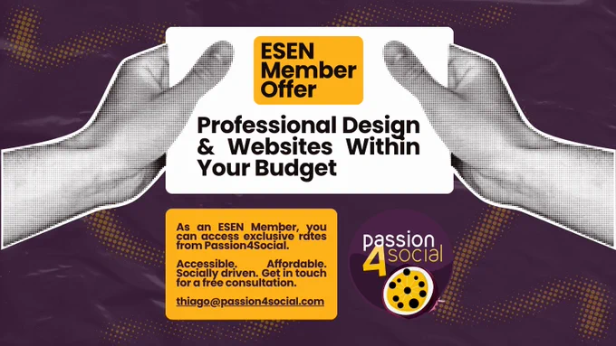Passion 4 Social offer for Edinburgh Social Enterprise Network Members of discounted website and graphic design services.