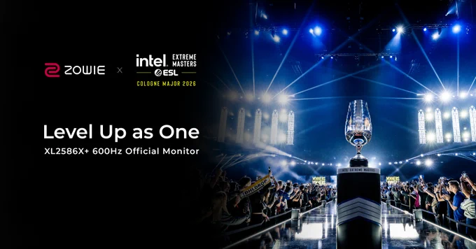 ZOWIE as the official monitor partner of IEM Cologne Major 2026
