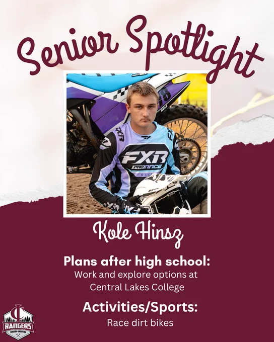class of 2026 senior spotlight Kole Hinsz