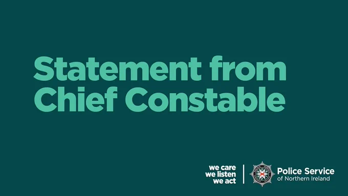 Statement from Chief Constable
