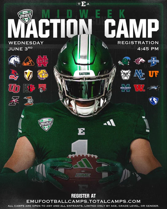 EMU Football Midweek MACtion Camp