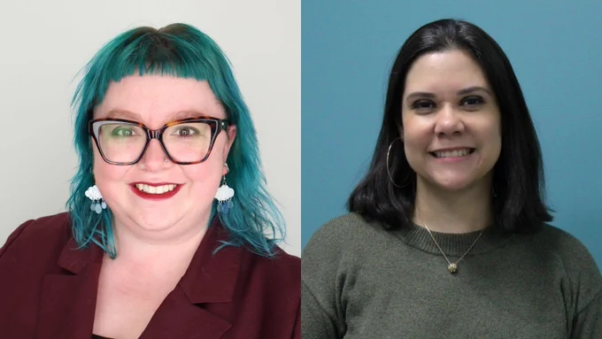 2026 Movers & Shakers: (Left) Leah T. Dudak (MSLIS ’17); (Right) Mariella Colon (MSLIS ’07)
