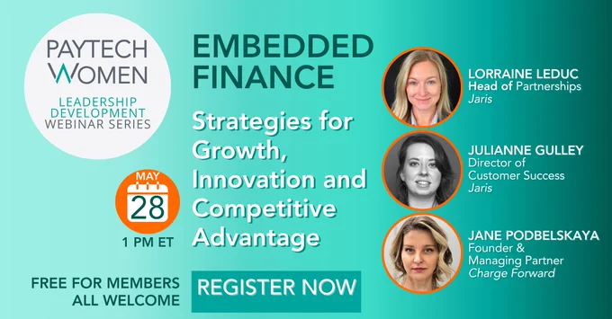 Explore #EmbeddedFinance revenue growth opptys, retention strategies & partner decisions.

📢LAST CHANCE to register: 
Embedded Finance: Strategies for Growth, Innovation and Competitive Advantage
📅5/28 1 PM ET Zoom
🔗https://bit.ly/4tjQ4SM

#paytech #payments #fintech #banking