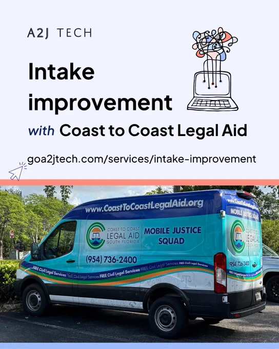 Intake improvement with Coast to Coast Legal Aid