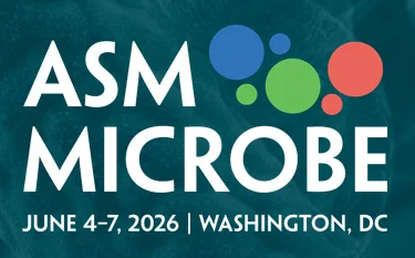 ASM Microbe logo. Text: June 4-7 2026 - Washington DC
