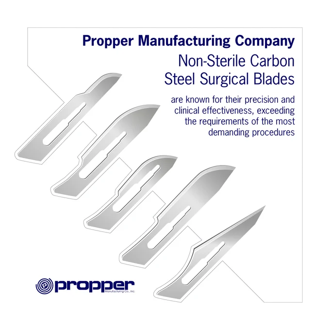 Our Non-Sterile Carbon Steel Surgical Blades are engineered for razor-sharp performance and clean incisions every time.