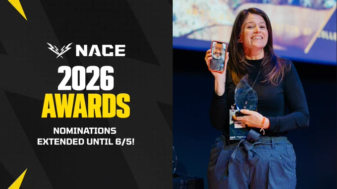 The NACE 2026 Awards Nominations have been extended until Friday, June 5th!