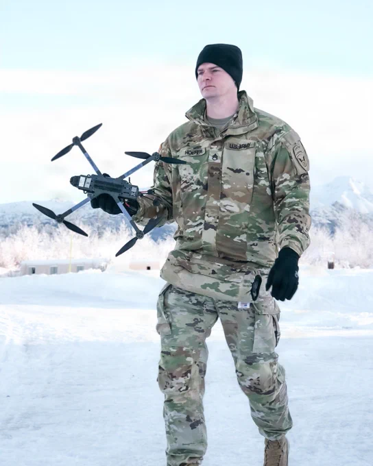 Soldiers assigned to the 11th Airborne Division are using emerging technology and small unmanned aerial systems to support operations in extreme cold, testing how new tools hold up when the environment does not care.