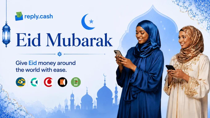 Eid Mubarak from the reply fam! It's never been easier to send $ for Qurbani for your family back home with reply.cash 