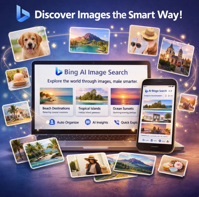🔎 Bing Images Just Got Smarter 

🖼️ The new AI-guided Image Search organizes results into groups, summaries, and sources so you can find better visuals faster.

#Bing #BingSearch #AIImageSearch #MicrosoftAI #SearchTips #ProductivityTips
@bing @Microsoft @MicrosoftEdge @MSFTCopilot @Windows 
#TechTips #OneCoolTip @onecooltip

https://www.onecooltip.com/2026/05/find-better-images-faster-with-bings.html
