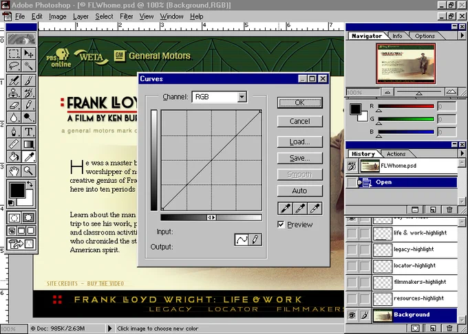 Adobe Photoshop 5.5 in 1999