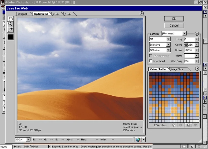 Adobe Photoshop 5.5 in 1999