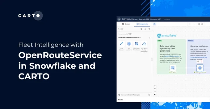 Fleet Intelligence with OpenRouteService in Snowflake and CARTO