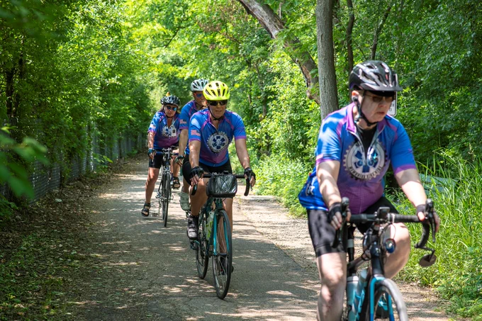 Discover more than 550 total miles of trails and bikeways in Lake County, connecting forest preserves and communities. 
Learn more at www.lakecountyil.gov/441/Non-motorized-Paths