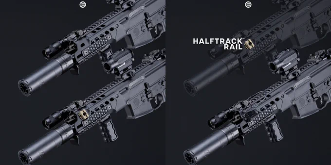 RailScales HardTrack Rail & HalfTrack Rail (M-LOK Picatinny Rail Sections), QTR-LT Stop, RSBM-P Polymer M-LOK VFG, HTP MLOK Scales (MiniDot & Honeycomb, Black, 2.5-Slot Length) | Sig Sauer 7.75" 5.56 MCX-Rattler LT SBR w/ SLX762C-QD Suppressor, Sig Sauer RSAR999 7.75" 5.56 SBR w/ SLH762C-QD Suppressor, Romeo4T RDS, EOTec SU-231A/PEQ HWS, Surefire M300V Mini Scout Light IR Weaponlight w/ CSP-07 Switch, Unity Tactical Axon SL Switch, ModLite Systems Modbutton Lite Switches.