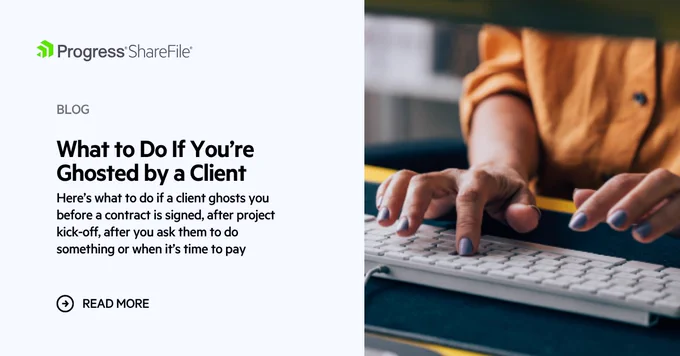 Blog banner: What to Do If You’re Ghosted by a Client