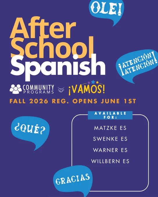 Flyer for after school spanish.